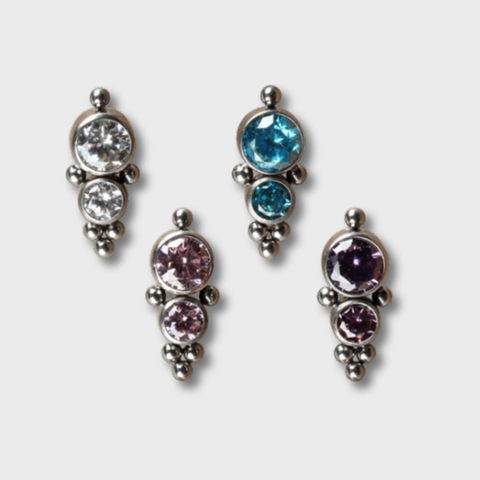 Top 2 Cristales Zircon Ornamentado