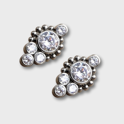 Top Ornamentado 5 Cristales