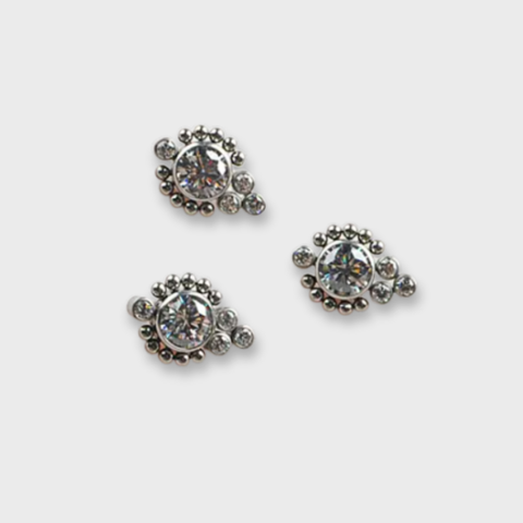 Top Ornamentado 5 Cristales