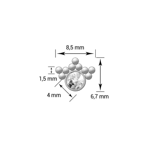 Top Zircon Ornamentado