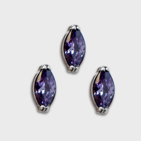 Top Marquise Zircon Púrpura