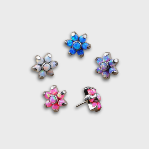 Top Flor Ópalo (Push Pin)