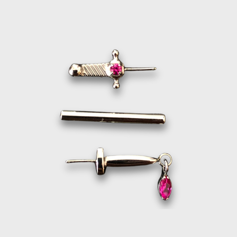 Barbell Nipple Dagger (Push Pin)