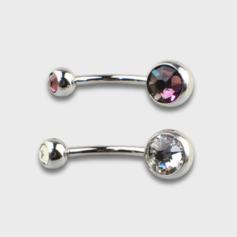 Navel Doble Cristal