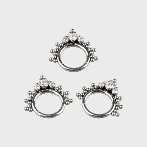 Clicker 3 Cristales Ornamentado